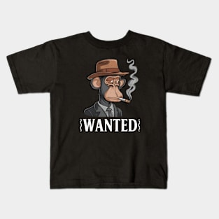 Wanted APE Smoking Kids T-Shirt